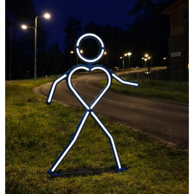 Pieton reflectorizant